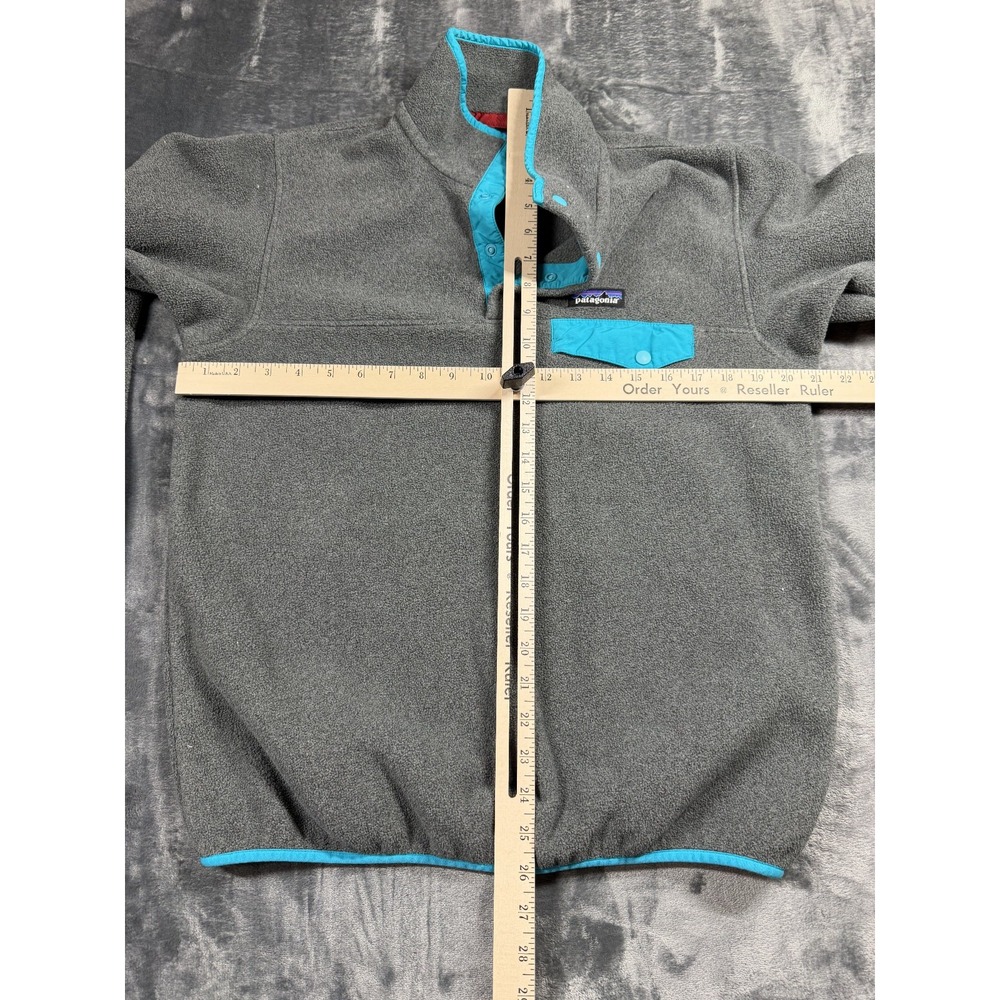 Patagonia Synchilla Snap-T Fleece M Gray Turquoise - Picture 5 of 10